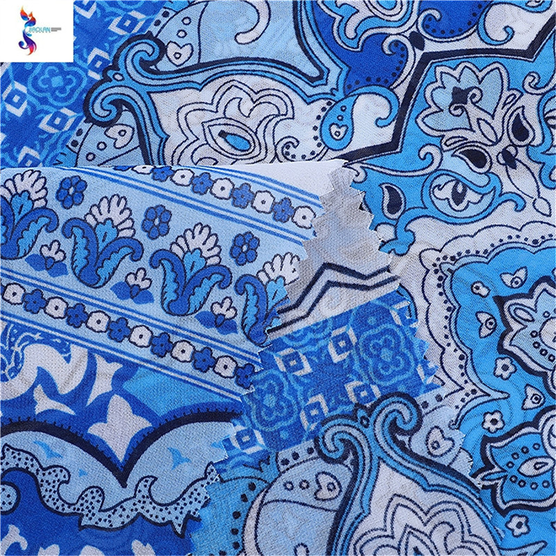 New arrival good quality professional breathable soft stocklot fabric in china - chiffon print stock fabric