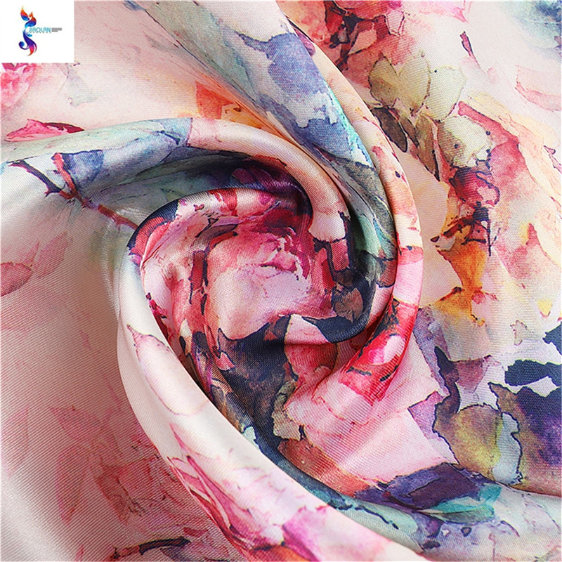 Stock fabrics The sale price is cheap - satin print stock fabric
