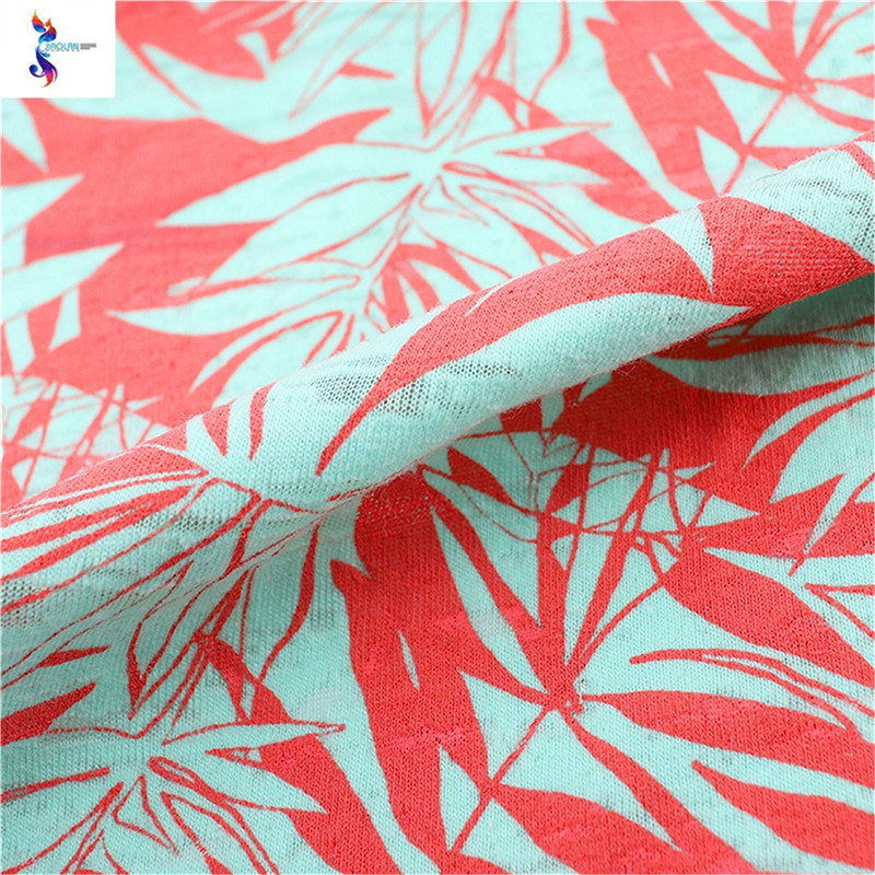 Breathable stock fabric - CVC Jersey print stock fabric