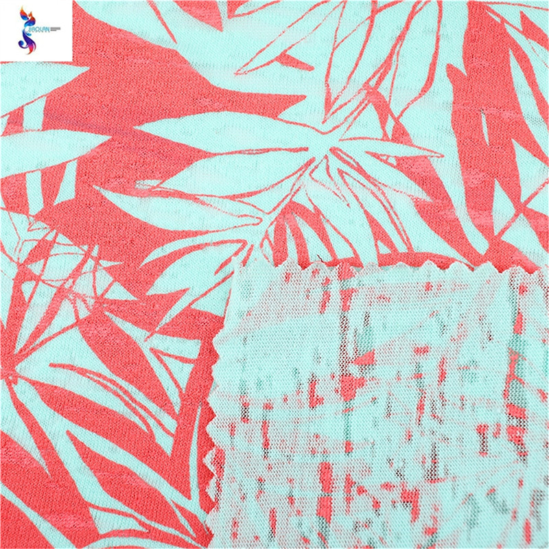 Breathable stock fabric - CVC Jersey print stock fabric