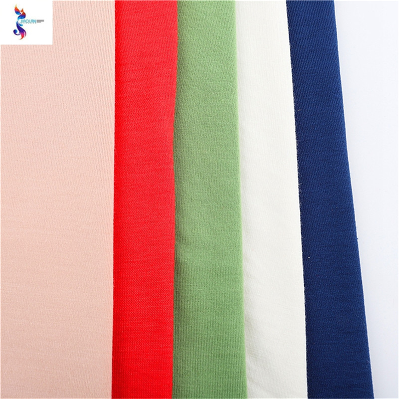 Wholesale Stock Knit Fabric - rayon single dyed stock fabric
