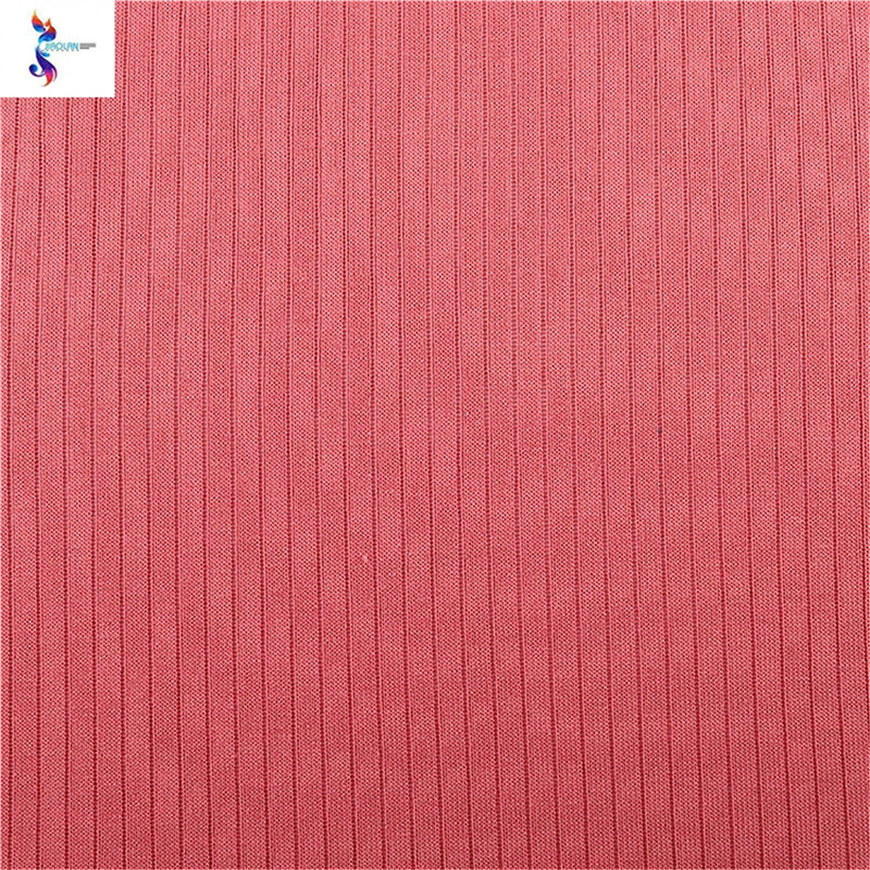 Rich colors of fabrics in stock - knitted ribbon stock fabric