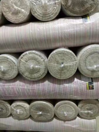 linen cotton stripe stock fabric